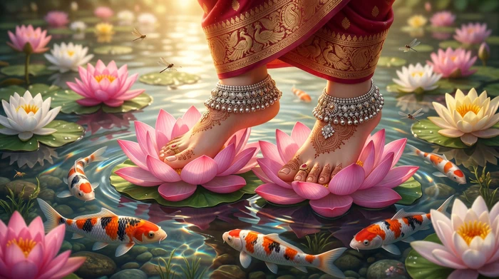 Goddess Lakshmi — divine wallpaper